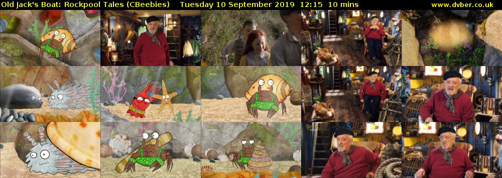 Old Jack's Boat: Rockpool Tales (CBeebies) Tuesday 10 September 2019 12:15 - 12:25