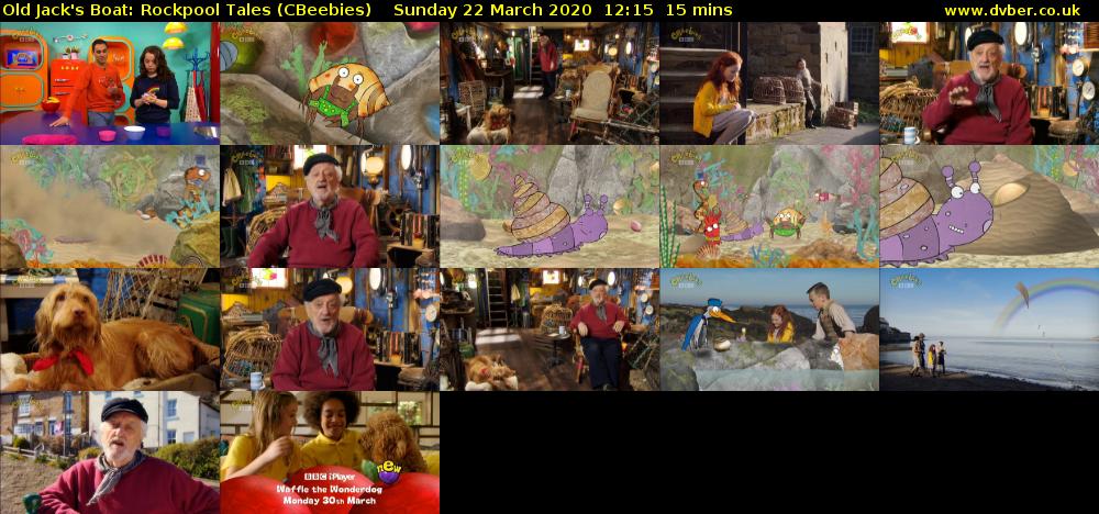 Old Jack's Boat: Rockpool Tales (CBeebies) Sunday 22 March 2020 12:15 - 12:30