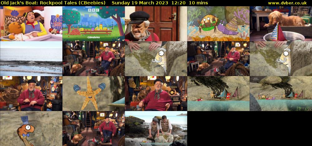 Old Jack's Boat: Rockpool Tales (CBeebies) Sunday 19 March 2023 12:20 - 12:30
