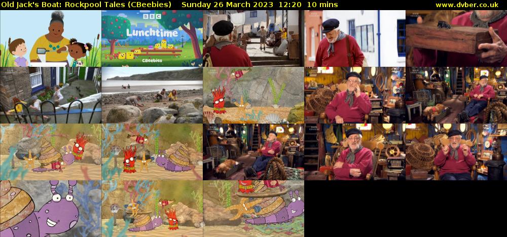 Old Jack's Boat: Rockpool Tales (CBeebies) Sunday 26 March 2023 12:20 - 12:30