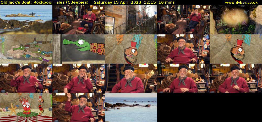 Old Jack's Boat: Rockpool Tales (CBeebies) Saturday 15 April 2023 12:15 - 12:25