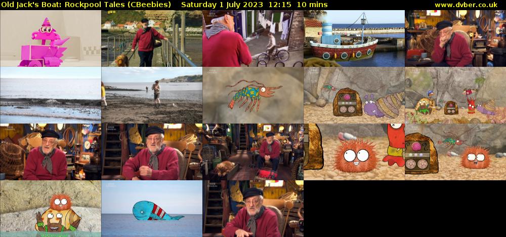 Old Jack's Boat: Rockpool Tales (CBeebies) Saturday 1 July 2023 12:15 - 12:25