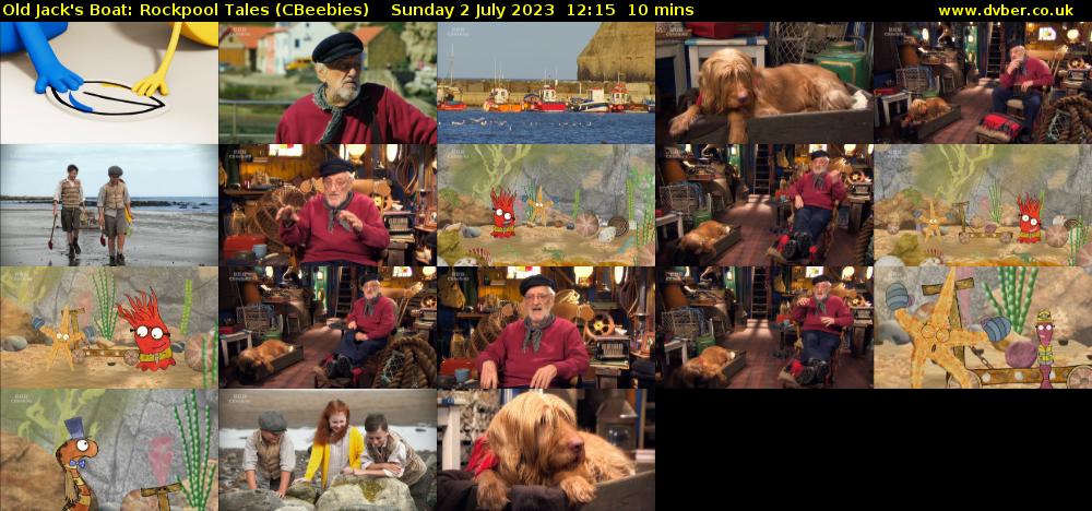 Old Jack's Boat: Rockpool Tales (CBeebies) Sunday 2 July 2023 12:15 - 12:25