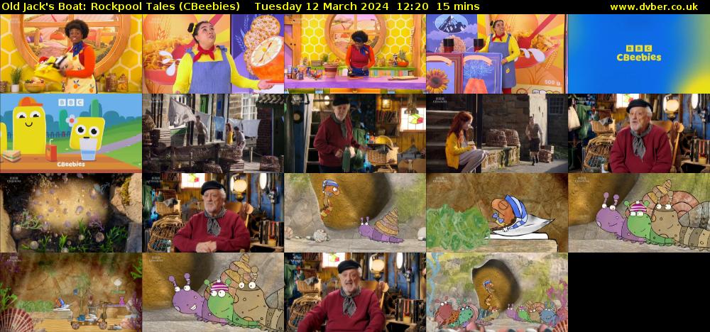 Old Jack's Boat: Rockpool Tales (CBeebies) Tuesday 12 March 2024 12:20 - 12:35
