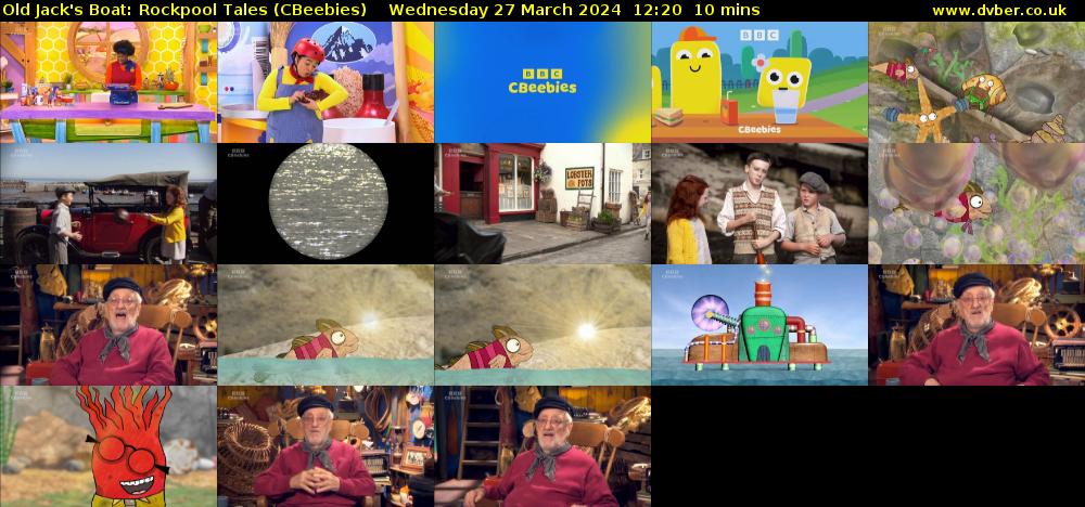 Old Jack's Boat: Rockpool Tales (CBeebies) Wednesday 27 March 2024 12:20 - 12:30