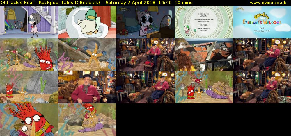 Old Jack's Boat - Rockpool Tales (CBeebies) Saturday 7 April 2018 17:40 - 17:50