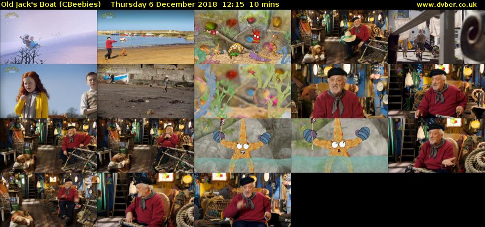 Old Jack's Boat (CBeebies) Thursday 6 December 2018 12:15 - 12:25