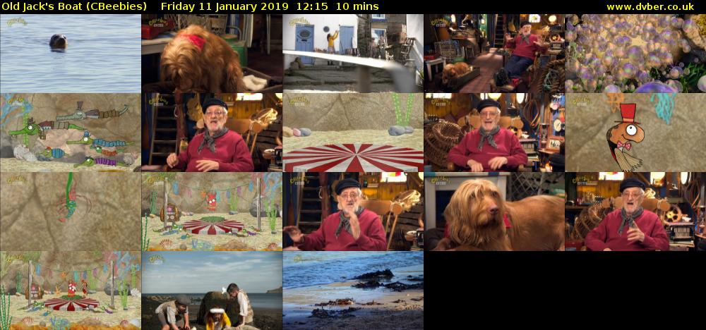 Old Jack's Boat (CBeebies) Friday 11 January 2019 12:15 - 12:25