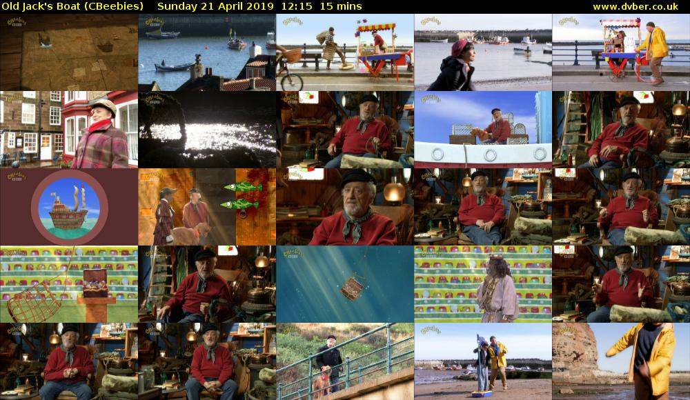 Old Jack's Boat (CBeebies) Sunday 21 April 2019 12:15 - 12:30