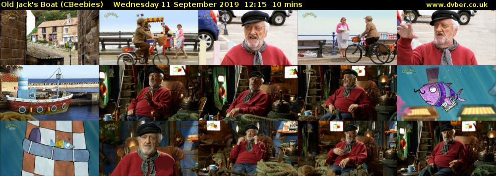 Old Jack's Boat (CBeebies) Wednesday 11 September 2019 12:15 - 12:25