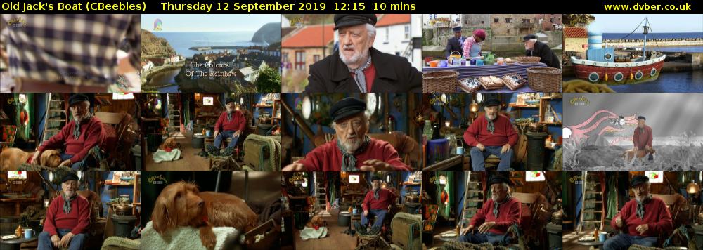 Old Jack's Boat (CBeebies) Thursday 12 September 2019 12:15 - 12:25