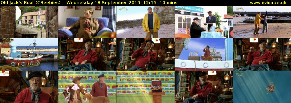 Old Jack's Boat (CBeebies) Wednesday 18 September 2019 12:15 - 12:25
