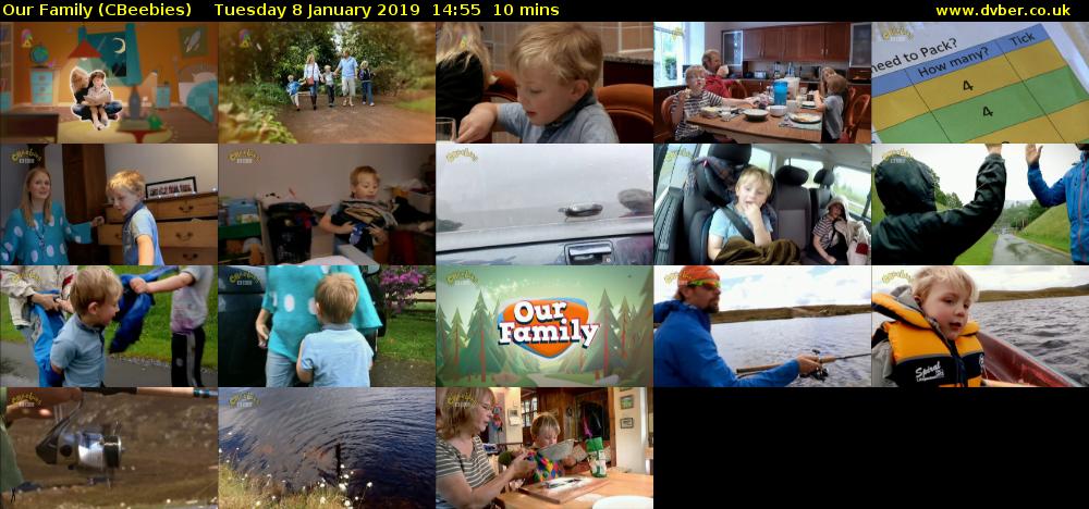 Our Family (CBeebies) Tuesday 8 January 2019 14:55 - 15:05