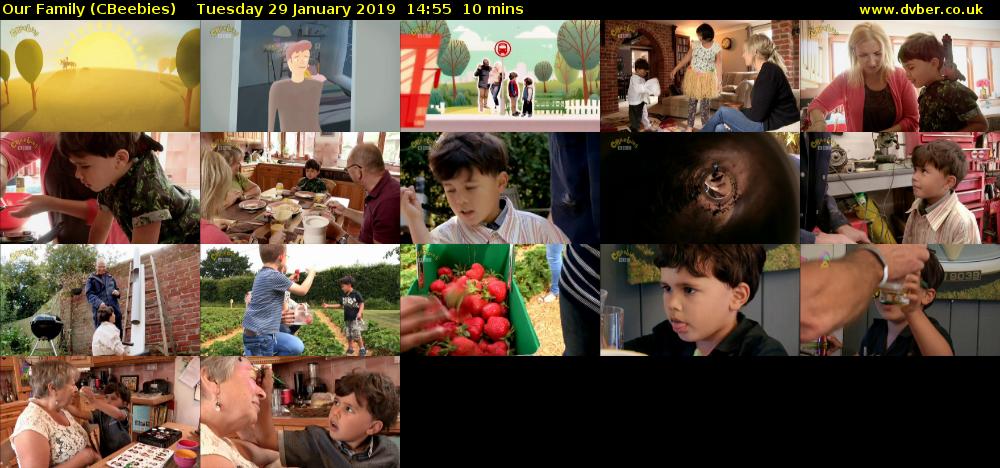 Our Family (CBeebies) Tuesday 29 January 2019 14:55 - 15:05