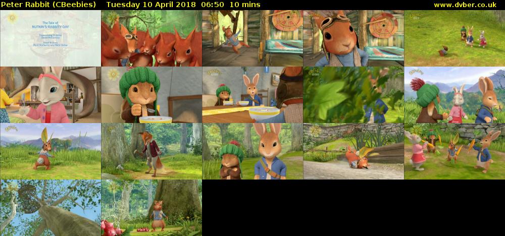 Peter Rabbit (CBeebies) Tuesday 10 April 2018 07:50 - 08:00
