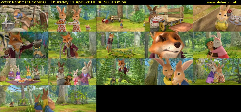 Peter Rabbit (CBeebies) Thursday 12 April 2018 07:50 - 08:00