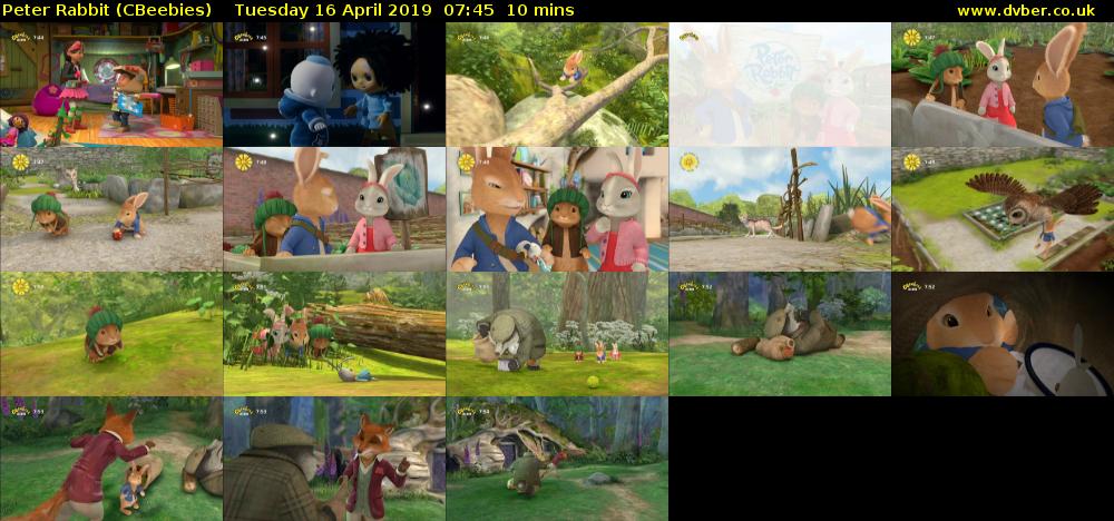Peter Rabbit (CBeebies) Tuesday 16 April 2019 07:45 - 07:55