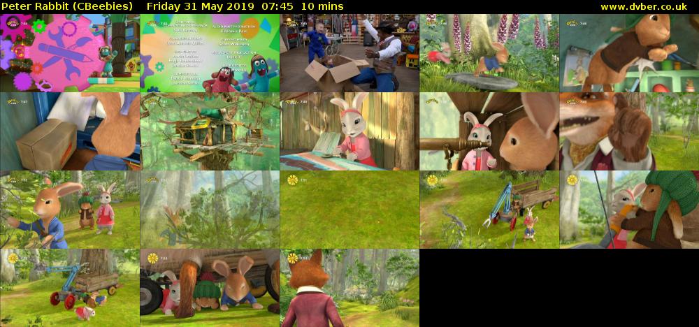 Peter Rabbit (CBeebies) Friday 31 May 2019 07:45 - 07:55