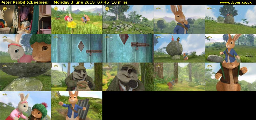 Peter Rabbit (CBeebies) Monday 3 June 2019 07:45 - 07:55