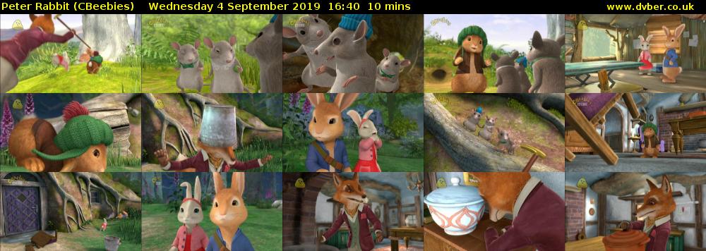 Peter Rabbit (CBeebies) Wednesday 4 September 2019 16:40 - 16:50
