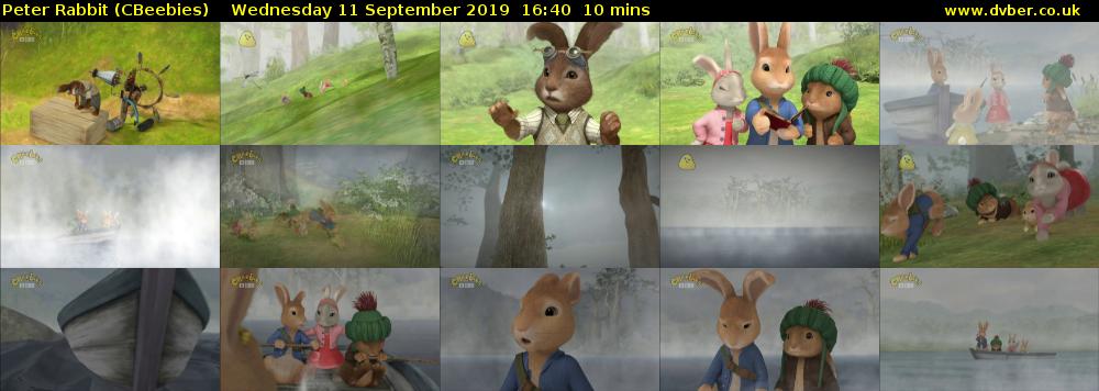 Peter Rabbit (CBeebies) Wednesday 11 September 2019 16:40 - 16:50