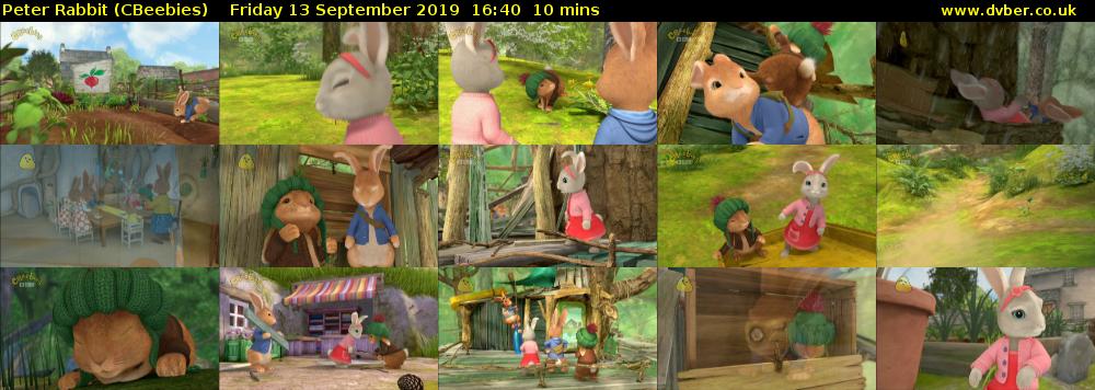 Peter Rabbit (CBeebies) Friday 13 September 2019 16:40 - 16:50
