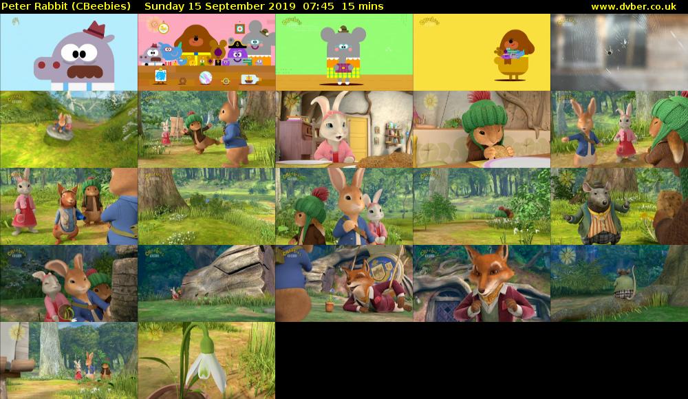 Peter Rabbit (CBeebies) Sunday 15 September 2019 07:45 - 08:00