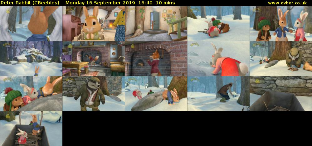Peter Rabbit (CBeebies) Monday 16 September 2019 16:40 - 16:50