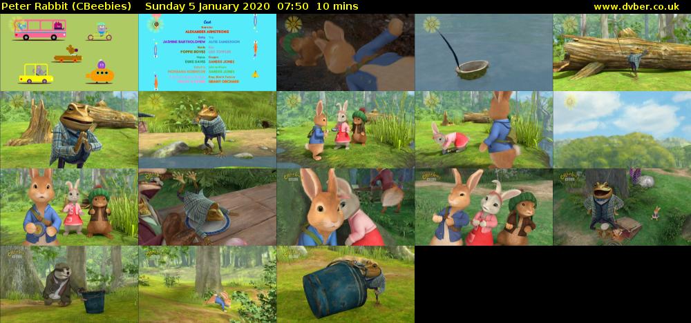 Peter Rabbit (CBeebies) Sunday 5 January 2020 07:50 - 08:00