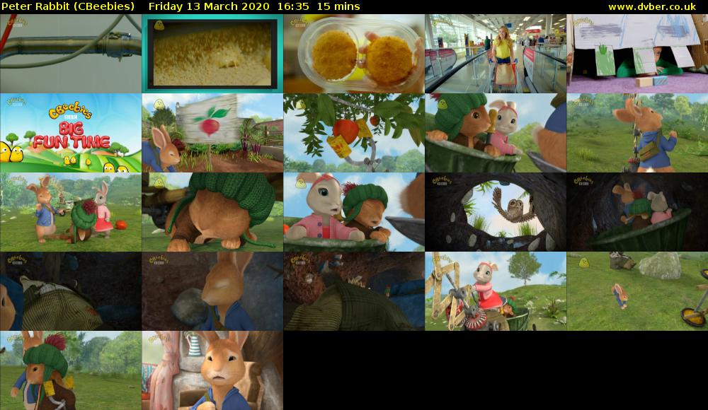 Peter Rabbit (CBeebies) Friday 13 March 2020 16:35 - 16:50