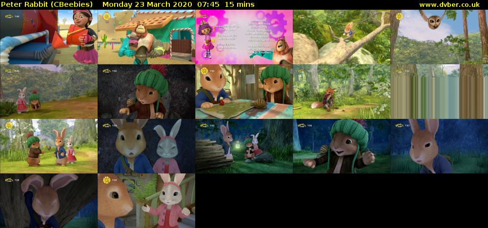 Peter Rabbit (CBeebies) Monday 23 March 2020 07:45 - 08:00