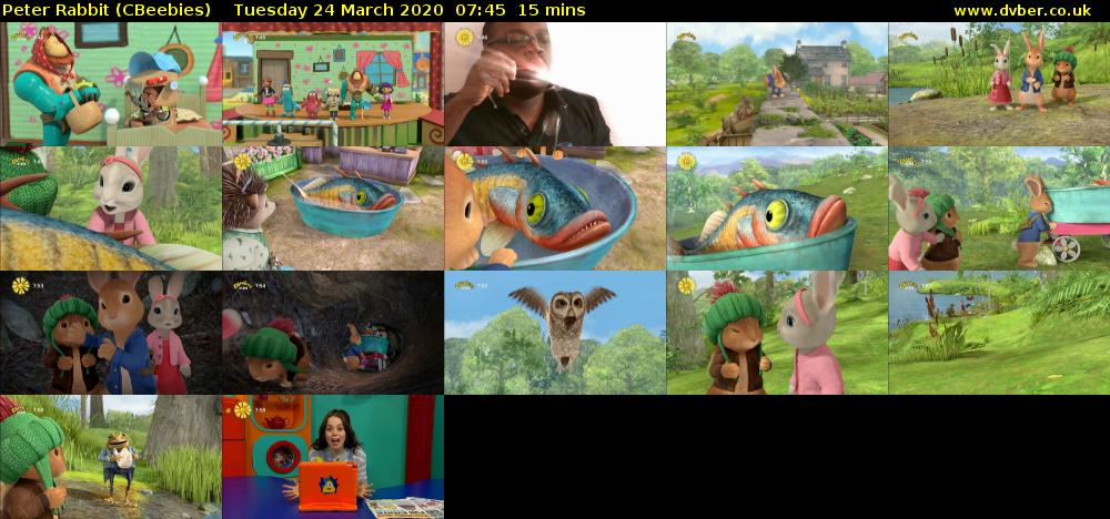 Peter Rabbit (CBeebies) Tuesday 24 March 2020 07:45 - 08:00