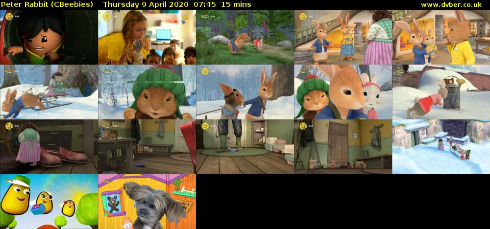 Peter Rabbit (CBeebies) Thursday 9 April 2020 07:45 - 08:00