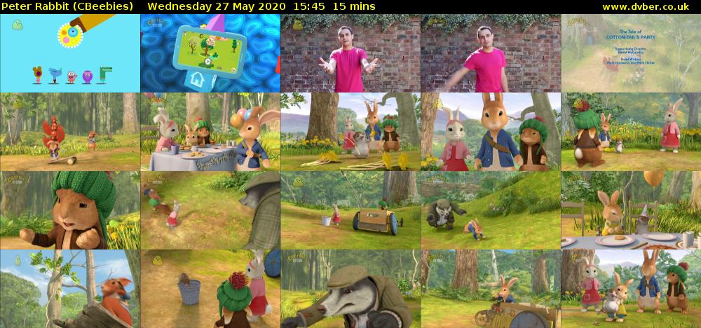 Peter Rabbit (CBeebies) Wednesday 27 May 2020 15:45 - 16:00