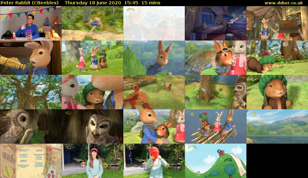 Peter Rabbit (CBeebies) Thursday 18 June 2020 15:45 - 16:00