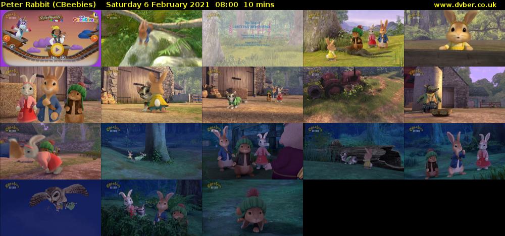 Peter Rabbit (CBeebies) Saturday 6 February 2021 08:00 - 08:10