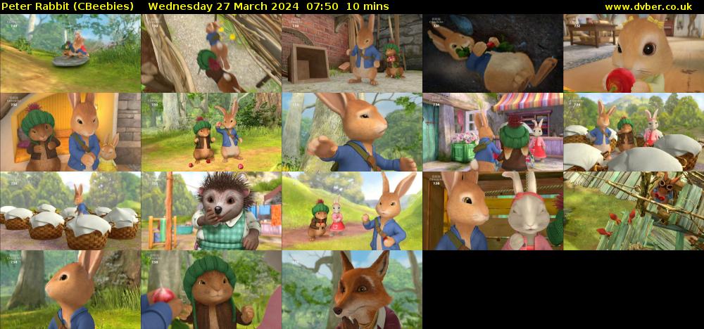 Peter Rabbit (CBeebies) Wednesday 27 March 2024 07:50 - 08:00