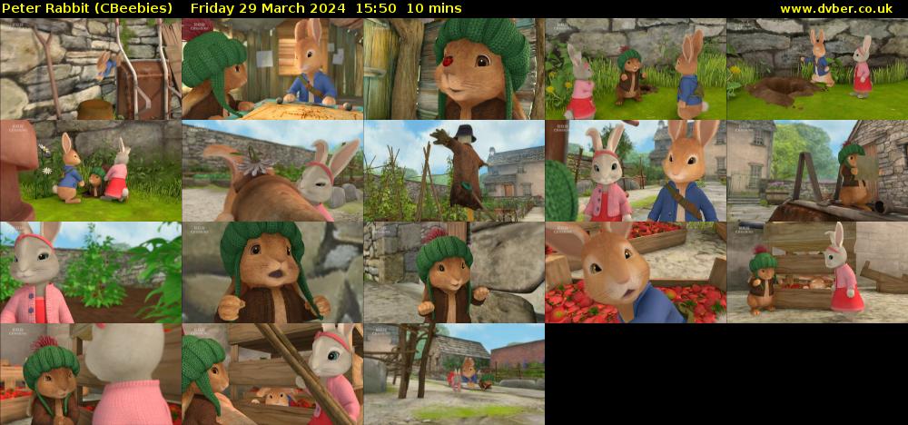 Peter Rabbit (CBeebies) Friday 29 March 2024 15:50 - 16:00