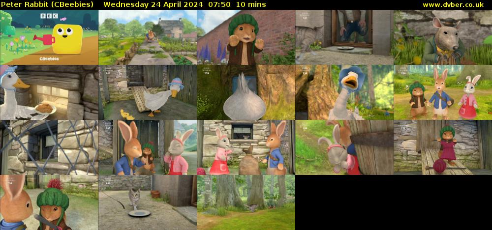 Peter Rabbit (CBeebies) Wednesday 24 April 2024 07:50 - 08:00