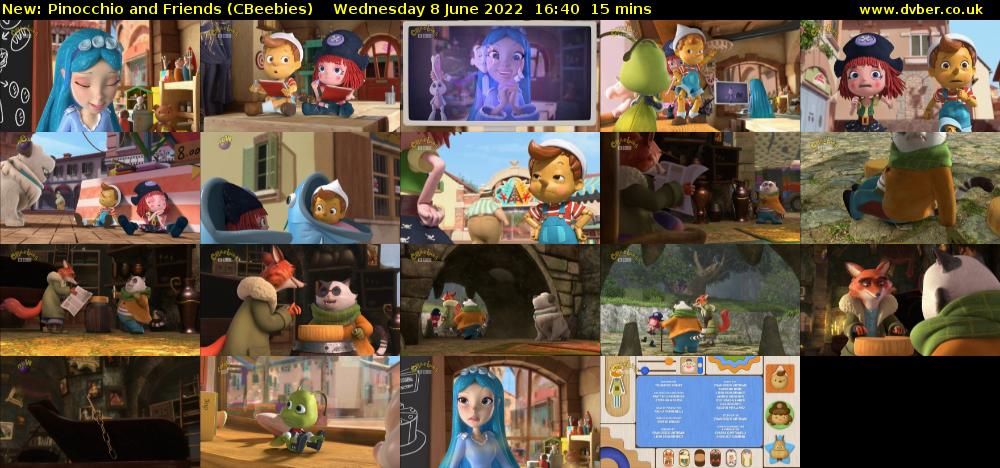 Pinocchio and Friends (CBeebies) Wednesday 8 June 2022 16:40 - 16:55