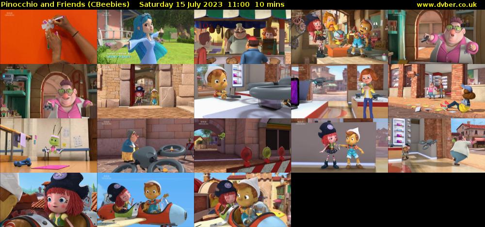 Pinocchio and Friends (CBeebies) Saturday 15 July 2023 11:00 - 11:10
