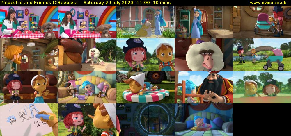 Pinocchio and Friends (CBeebies) Saturday 29 July 2023 11:00 - 11:10