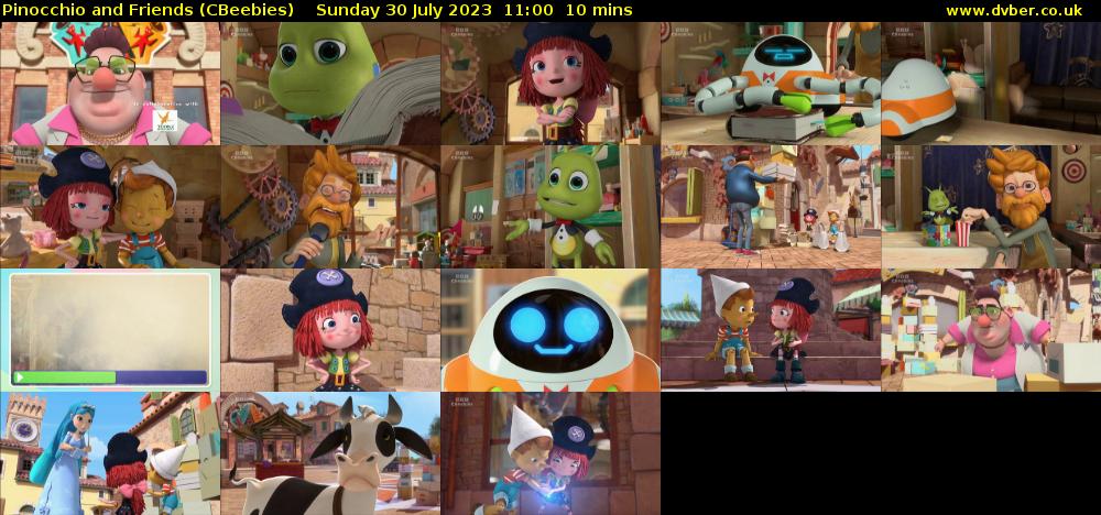 Pinocchio and Friends (CBeebies) Sunday 30 July 2023 11:00 - 11:10