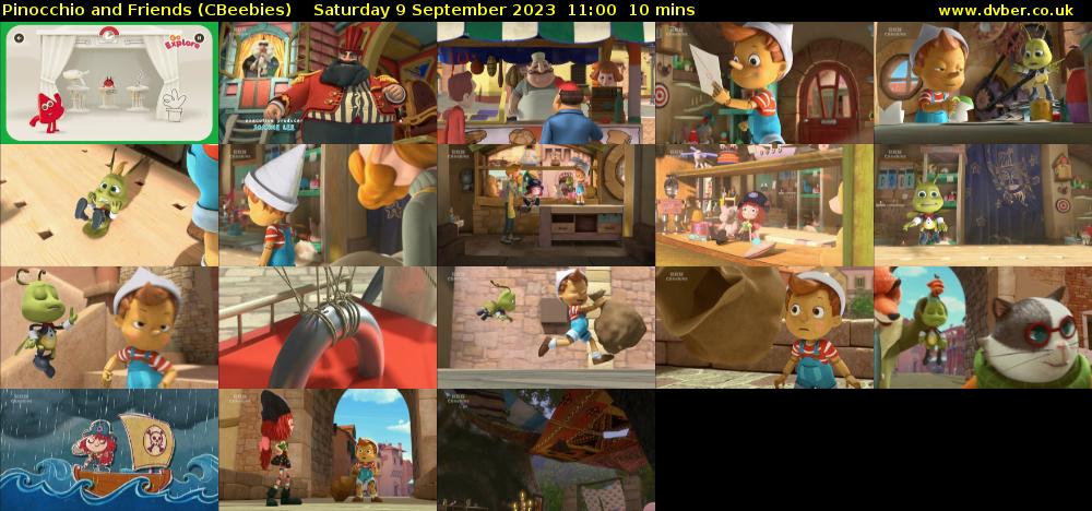Pinocchio and Friends (CBeebies) Saturday 9 September 2023 11:00 - 11:10
