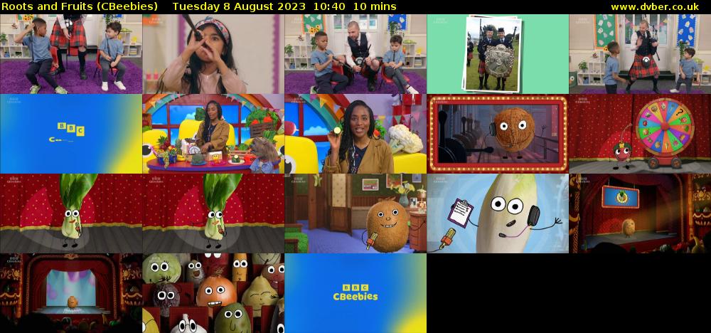 Roots and Fruits (CBeebies) Tuesday 8 August 2023 10:40 - 10:50