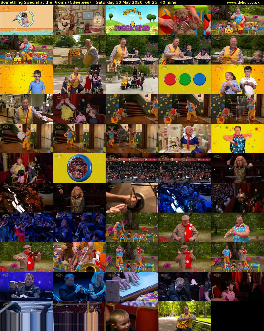 Something Special at the Proms (CBeebies) Saturday 30 May 2020 09:25 - 10:05