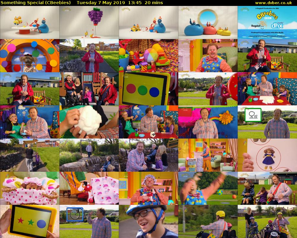 Something Special (CBeebies) Tuesday 7 May 2019 13:45 - 14:05