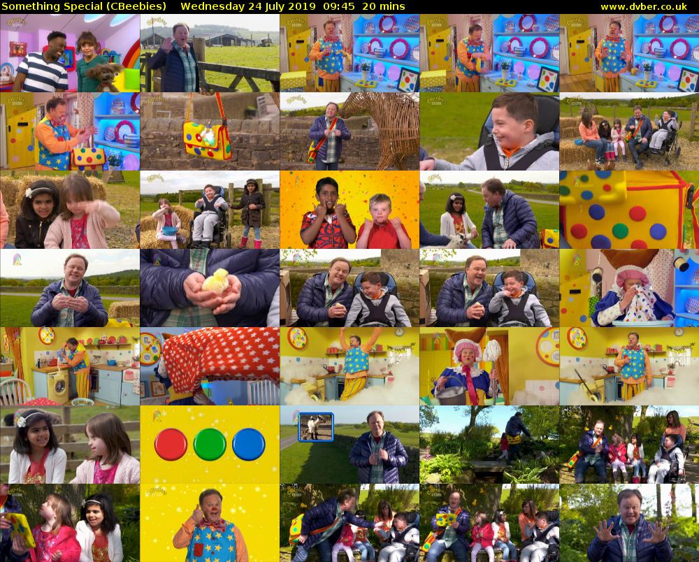Something Special (CBeebies) Wednesday 24 July 2019 09:45 - 10:05
