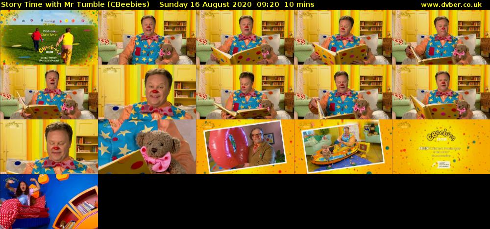 Story Time with Mr Tumble (CBeebies) Sunday 16 August 2020 09:20 - 09:30