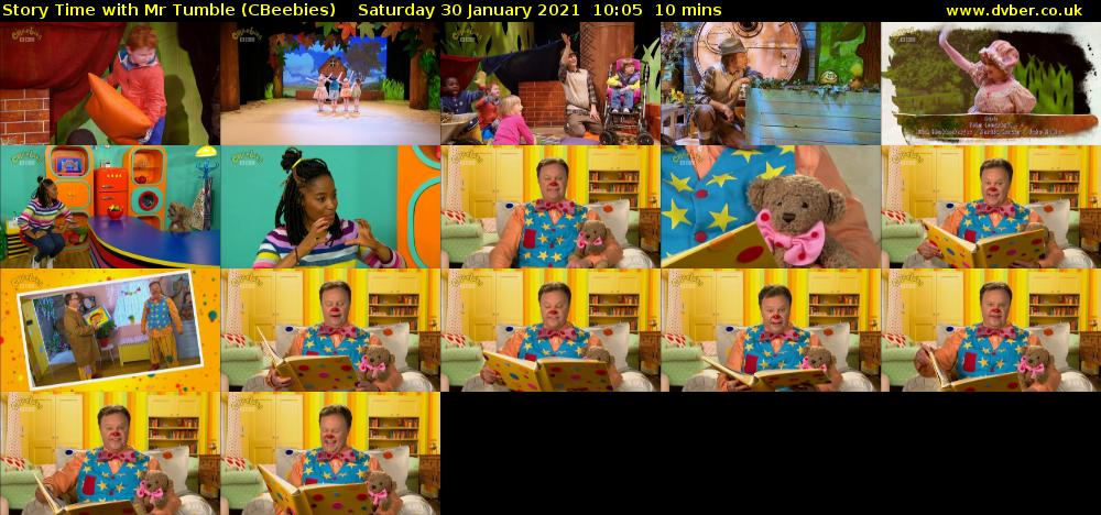 Story Time with Mr Tumble (CBeebies) Saturday 30 January 2021 10:05 - 10:15
